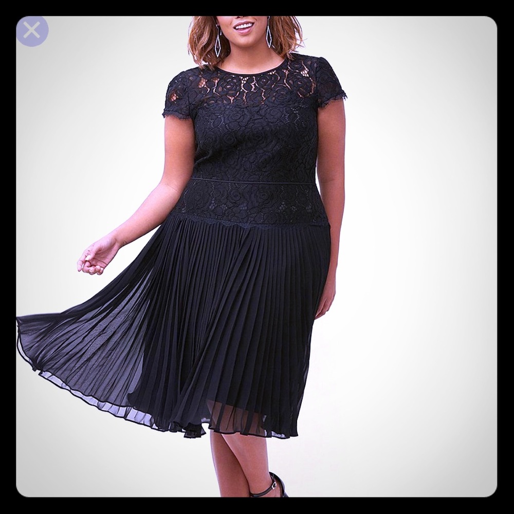 Lane Bryant pleated dress.